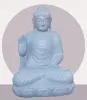 Product image 1 of the product “Seated Buddha made of Riverstone in Abhaya Position - gesture of fearlessness, H. 83cm. ”
